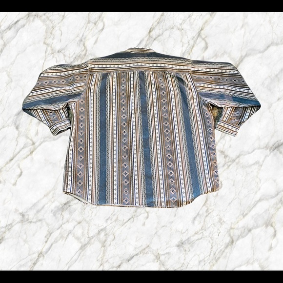 GUESS by Georges Marciano Vintage Western Aztec Button Down Mens XL - Picture 3 of 6